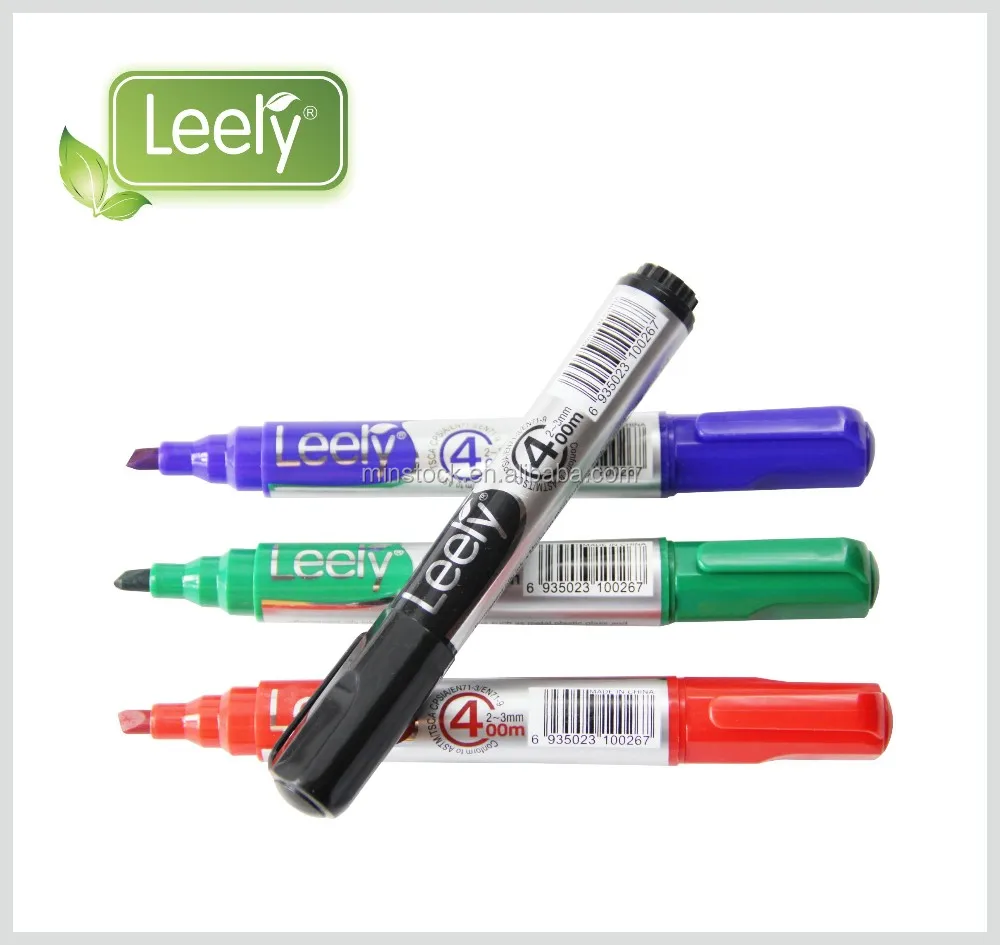 0008W Leery brand new pp material bullet o chisel tip best marker pen permanent