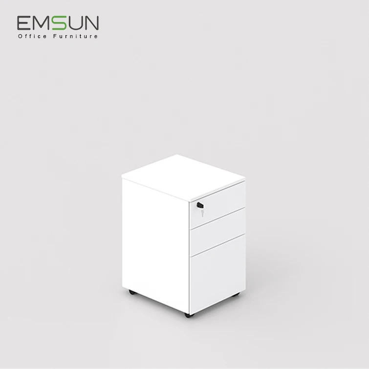 3 Drawer Wooden Office Filling Cabinet/steel Filing Cabinet