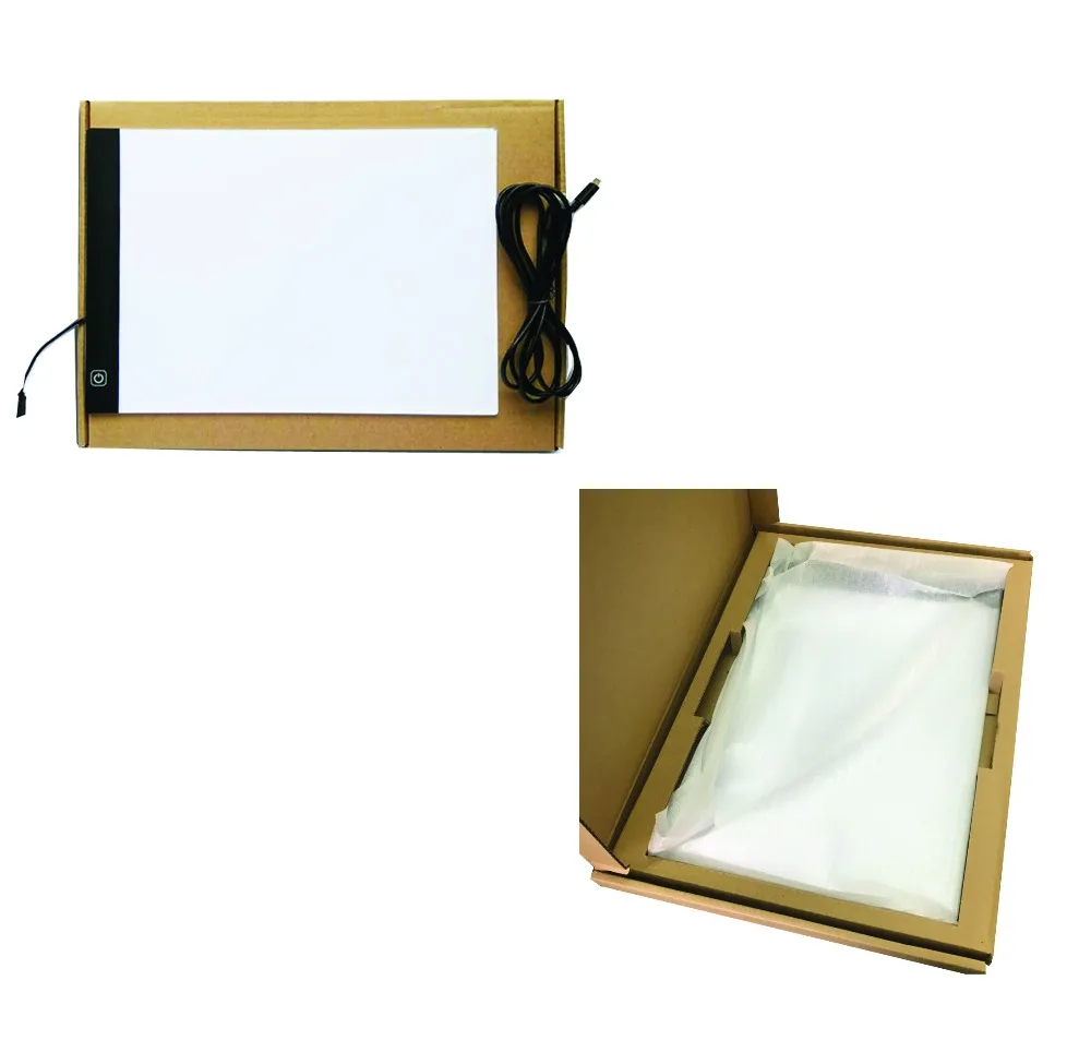 A4 Ultra-thin USB Portable Dimmable Tracing LED Light Pad Table Box Tracer for Artists Facsimile Drawing Sketching Animation