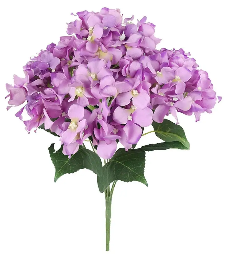 Hot Selling 50cm Hydrangea 7 Heads Bunch Faux hydrangea For Home Decoration Wedding Hydrangea Artificial Flowers