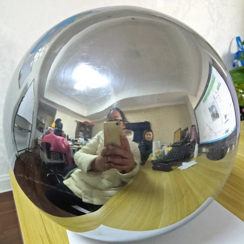 High polished Aisi304 60mm 70mm 76mm 80mm 90mm 100mm 120mm 150mm 200mm mirror hollow stainless steel balls for Adornment