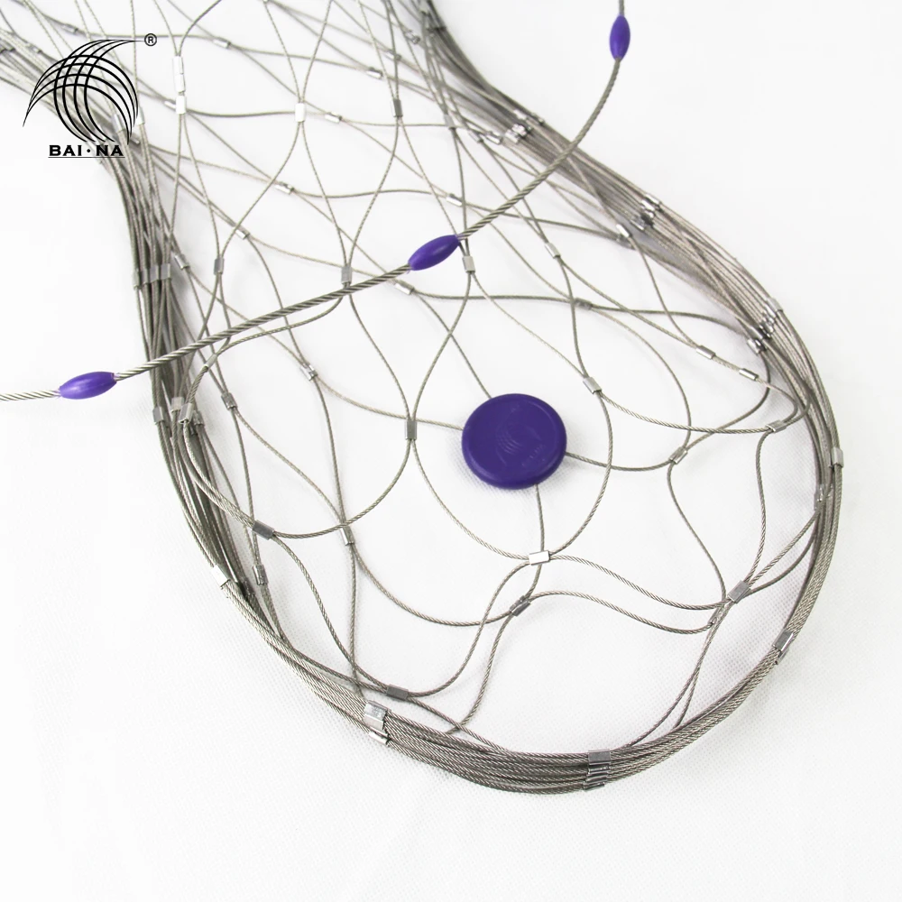 BAINA stainless steel anti-theft security metal wire mesh bag