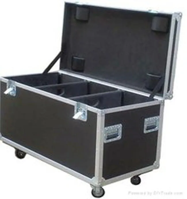 Factory Professional Customized Air Aluminum tool trolly flight Case for music dj equipment