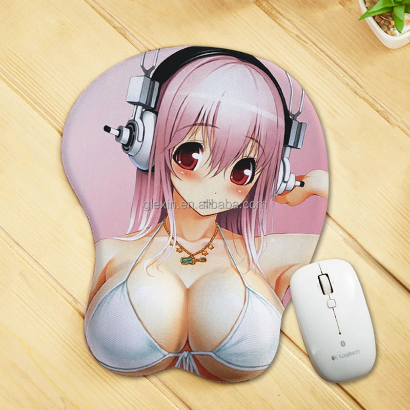 Логотип может быть OEM Большой Сиськи мультфильм девушка коврик для мыши