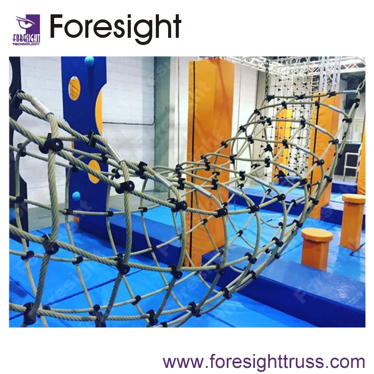 Hot Sale Floating Bridge with Trampolines for Small Indoor Adults Ninja Project