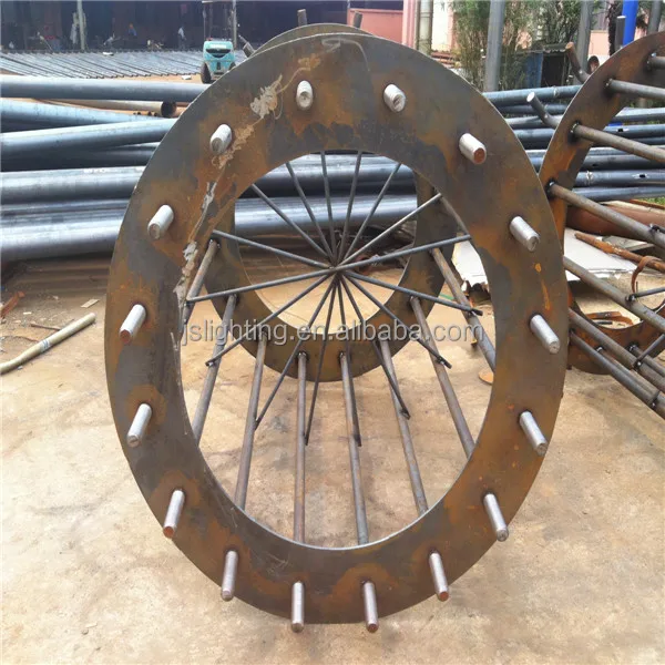 18m, 20m, 25m, 30m, 35m high mast lighting pole tower with raising & lower system