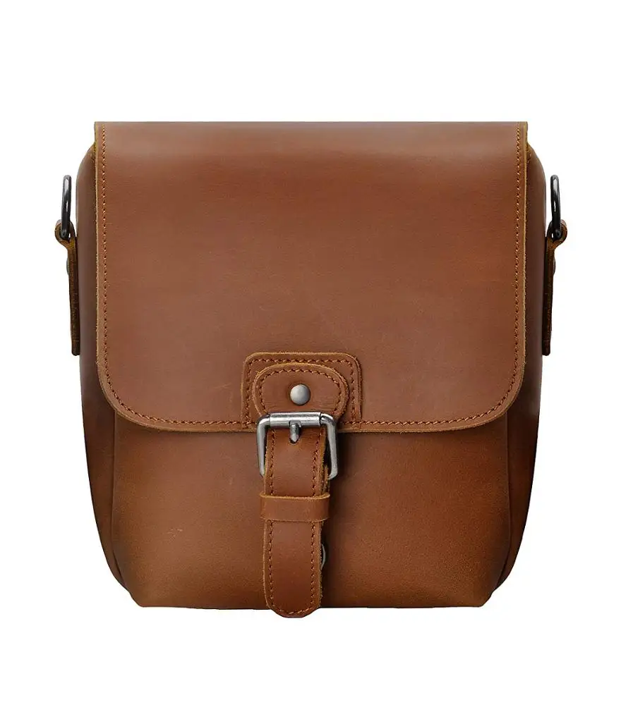 
2021 Newest Brown Handmade Vintage SLR Shockproof Camera Shoulder Messenger Small Shopping Bag For Wearing 