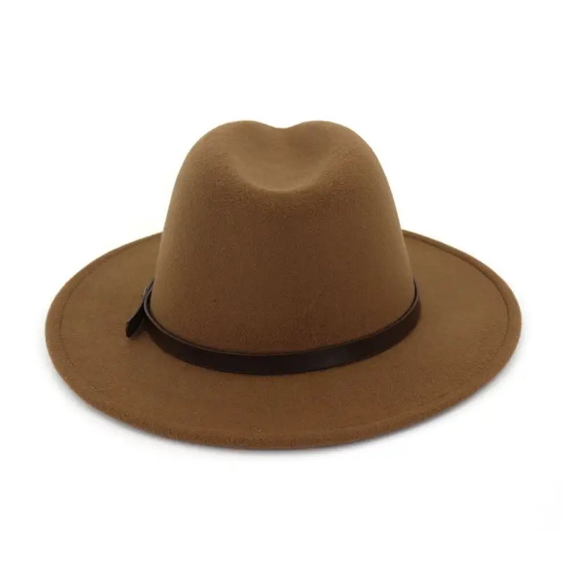 pop size cheap Party lady  felt wool chapeau panama  Fedora Hat, women panama style  felt fur Hat for adult