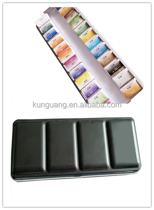 Популярный нетоксичный безопасный набор акварельных красок, твердый акварельный торт EN71 ASTM