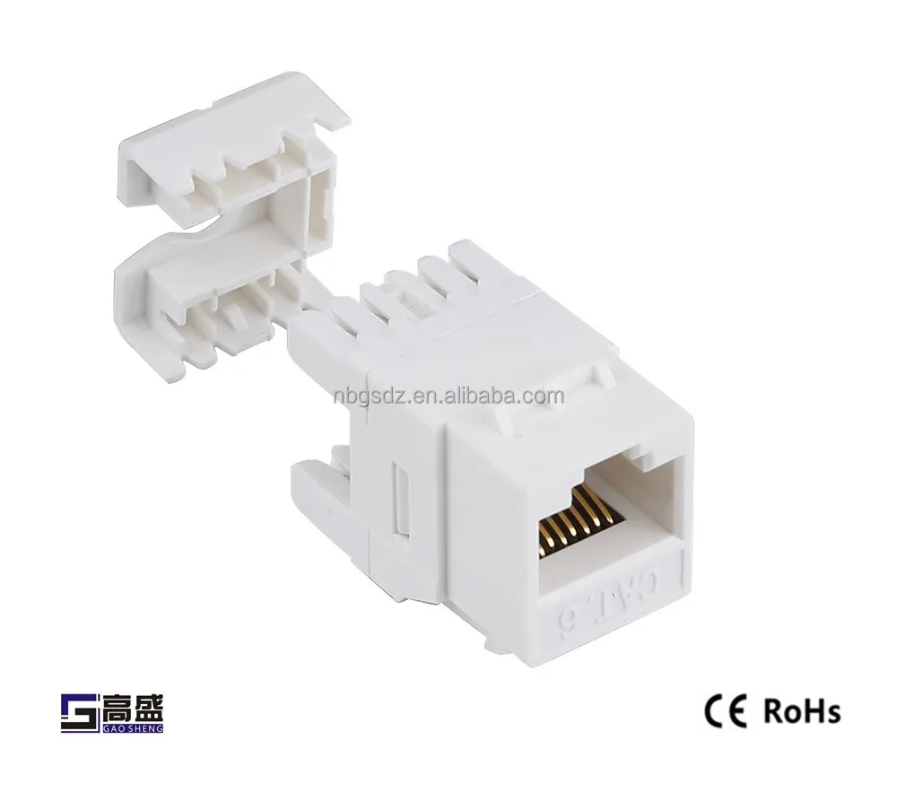 Сетевой гнездовой соединитель для телекоммуникации Cat6 FTP Keystone Jack