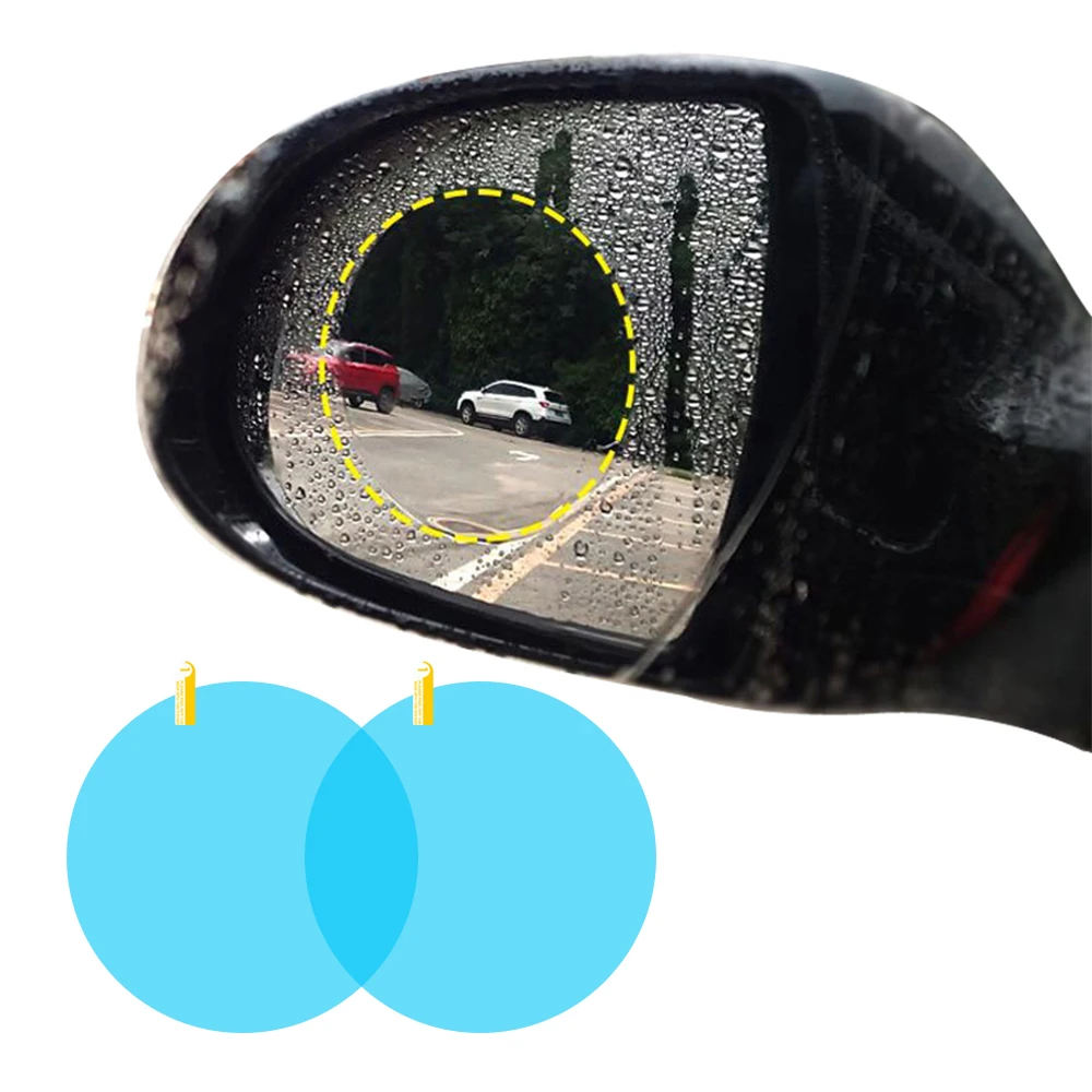 Clear Rainproof Rearview Mirror Protective Soft Car Anti-Fog Film for Rainy Day_HL4454