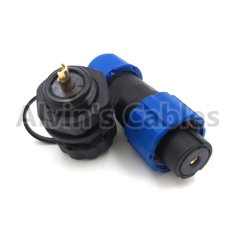 
SD13 waterproof 1 2 3 4 5 6 7 pin plug female Wire Power LED connector 