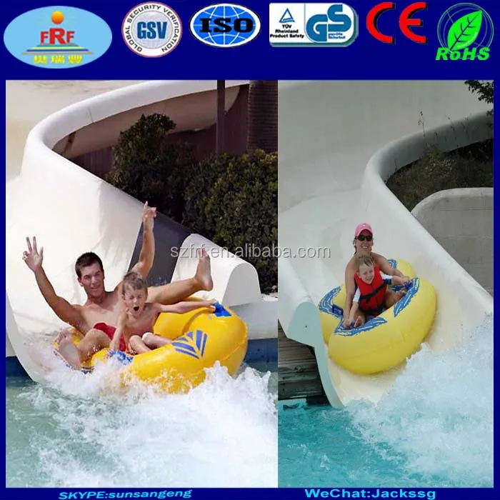 Summer Water Play Fun Inflatable Double Water Park Tube Water Slide Tube Waterpark Double Tube