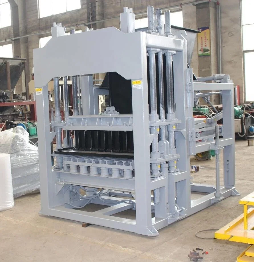Hot Selling Qt8-15C Type Automatic Hollow Block Making Machine Linyi City Hongfa Brand Model Qt4 Cement Raw Construction Oman
