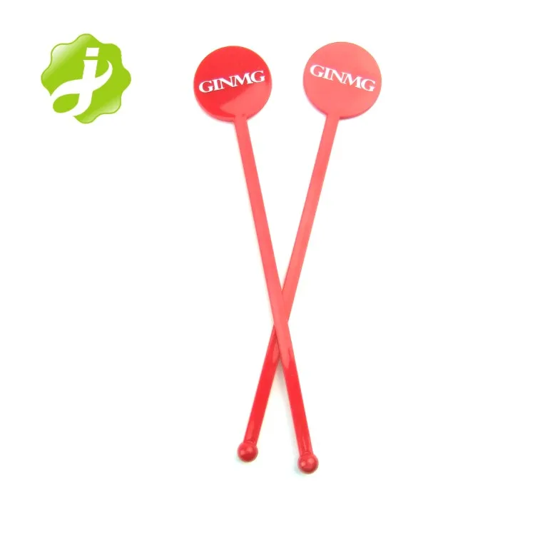 Promotional disposable custom plastic coffee stirrer,cocktail stirrer