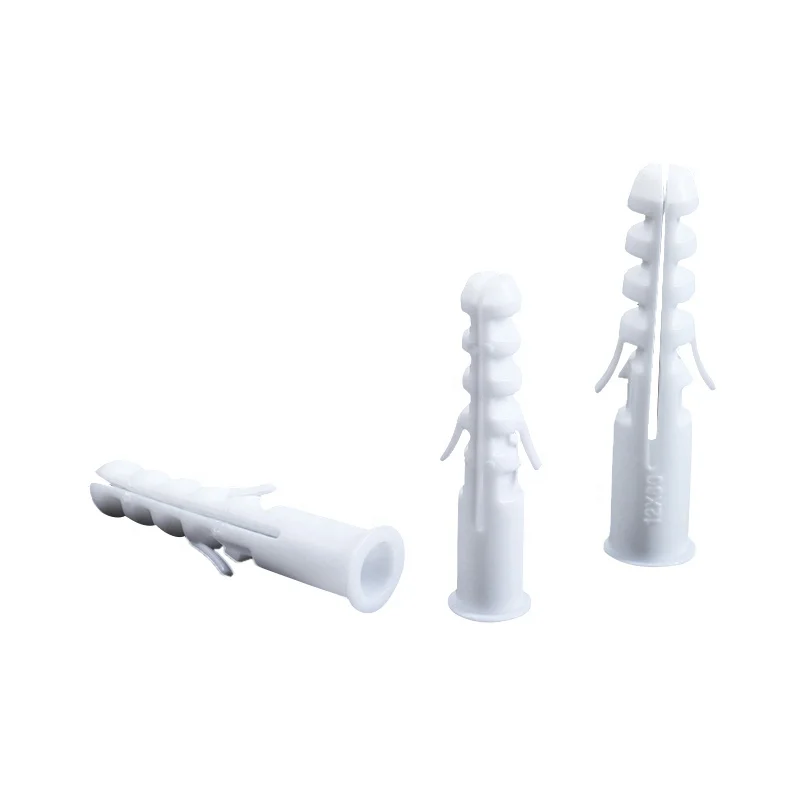 Fish Like Rimless Screw Wall Plug Fixing Plastic Concrete Anchors