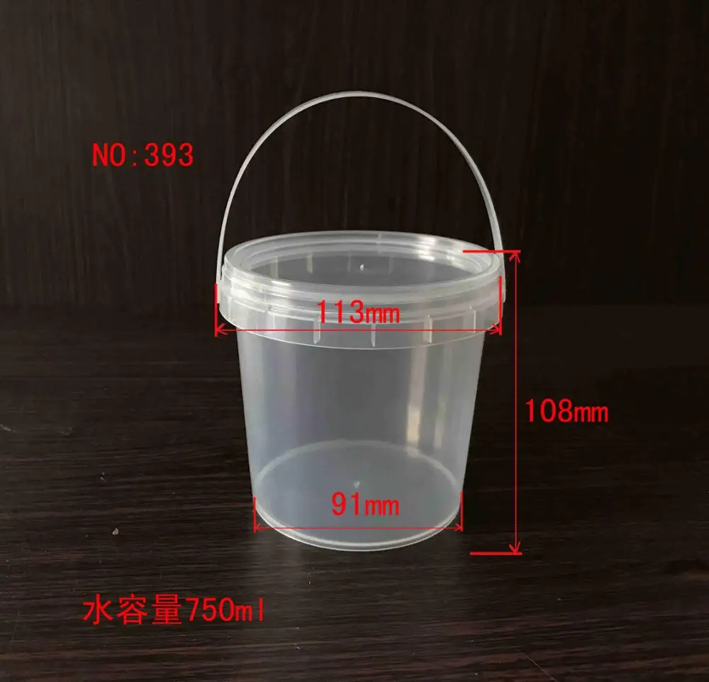 lovely portable environmental pp white storing bucket