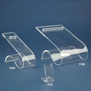 Modern Acrylic Shoe Riser or Acrylic Shoe Display Rack For Mall Clear Acrylic Heel-Rest Elevated Style Shoe Risers