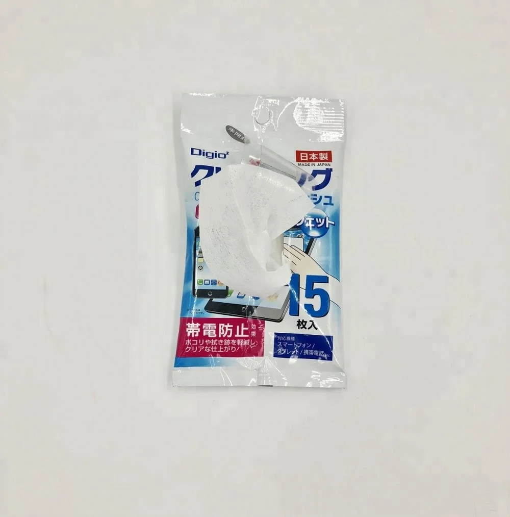 Custom Logo Single Package Mobile Phone electronic product Screen Cleaning Wet Wipe
