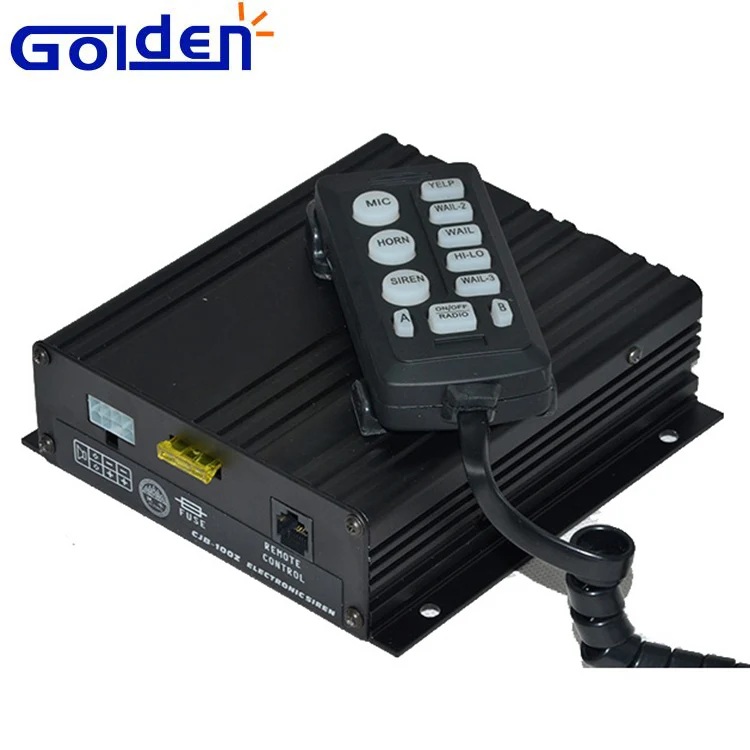 100W 12V police fire truck emergency vehicle cjb amplifier electronic siren for car