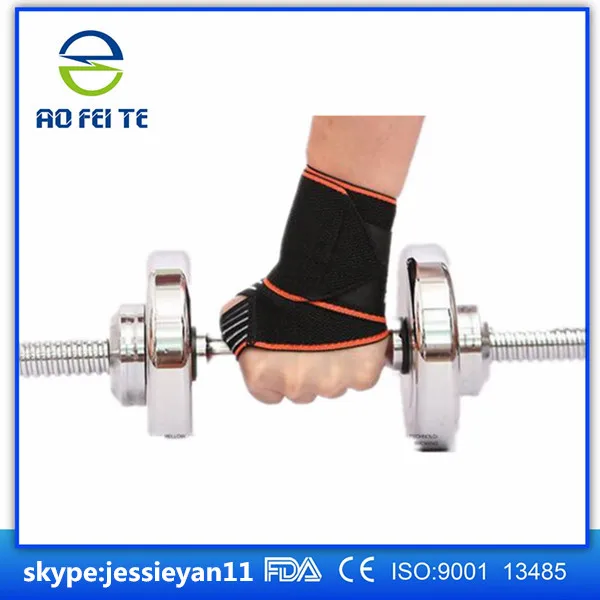 Adjustable Weightlifting Sports Wrist Brace Wrist Wrap For Volleyball Badminton Tennis