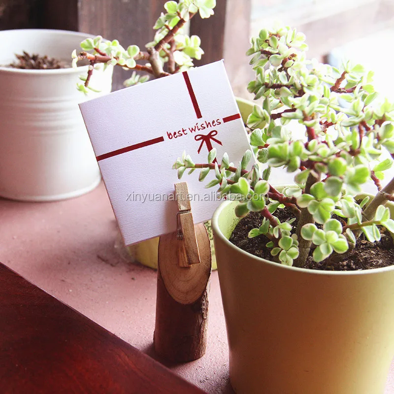 Personalized logo mini wooden clips for photo/ clothes 35mm wooden clips for christmas gift