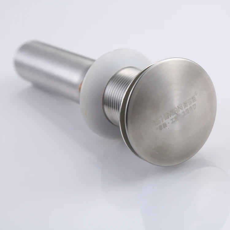Nickle brushed Drain pop up stainless steel lavatory drainer