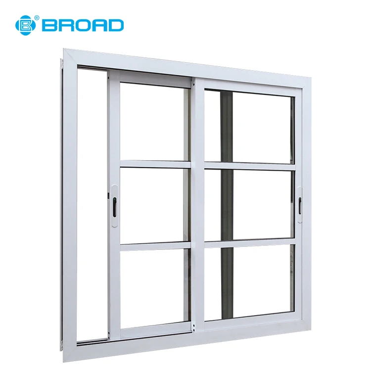 
Commercial balcony sliding glass reception windows with grill 
