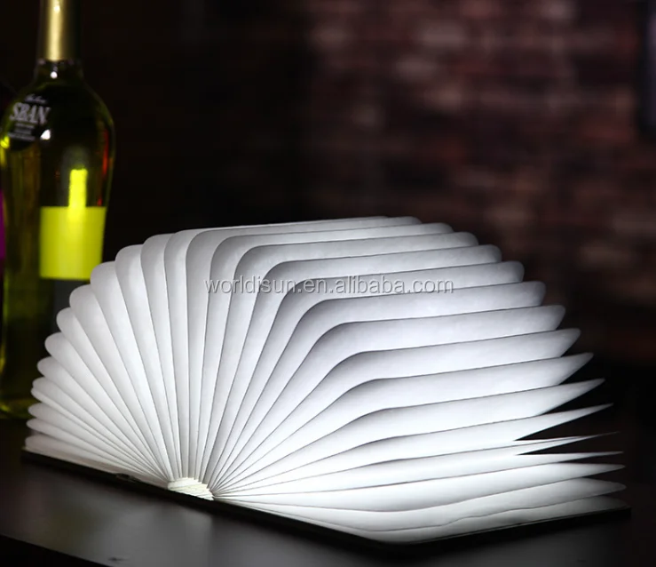 Складная Светодиодная лампа в форме книги с USB-портом 2016