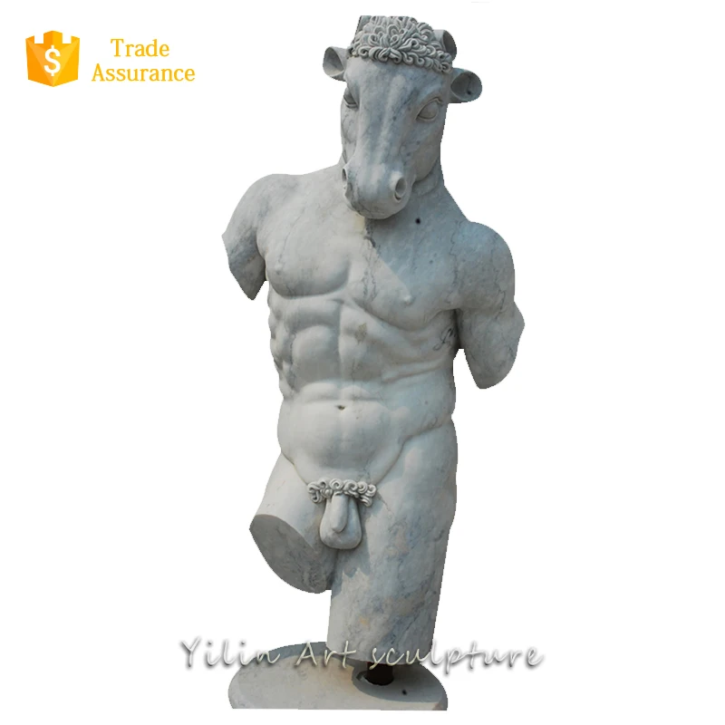 Greek Marble Man Head Carving Sculpture YL-T128