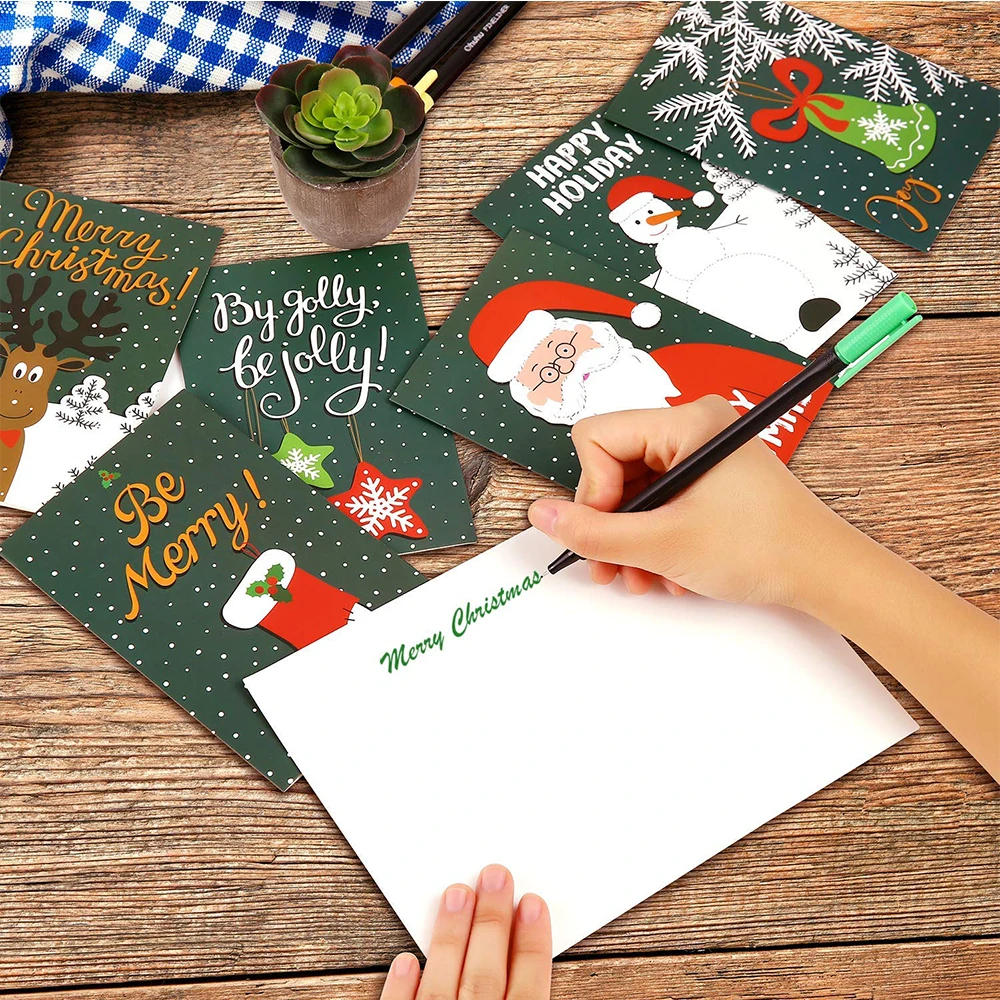 Custom Thank You Promotion Happy Birthday Paper Gift Christmas Handmade Greeting Card