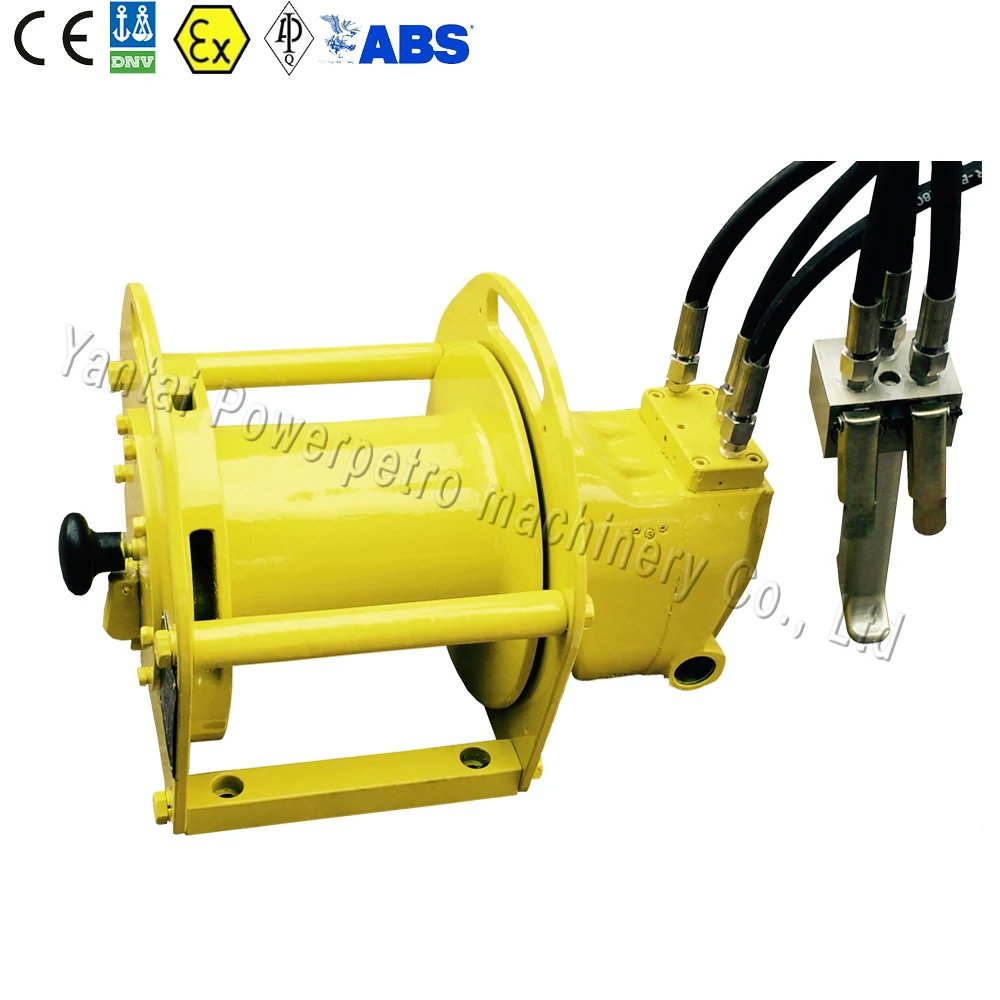 Portable Light Duty Small 1100lbs Gear Type Air Winch of Remote Control System