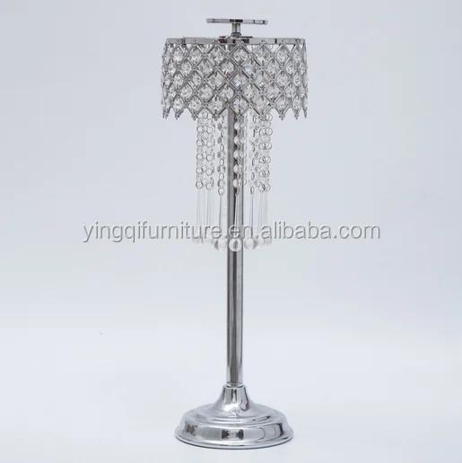 Luxury Tall Wedding Crystal Waterfall Flower Stand