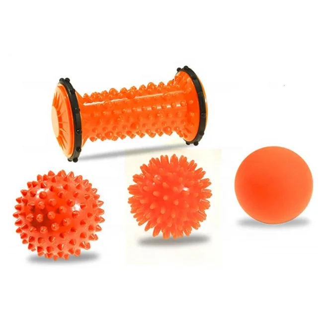 
Massage Therapy Set including Foot Massage Roller, Spiky Balls and Lacrosse Balls 