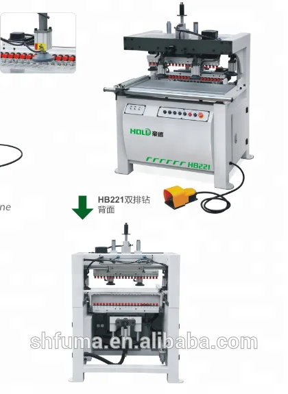 HB221 Two Row Boring Machine Wood Multi Boring Machine CNC Wood Boring Machine For Furniture Cabinet