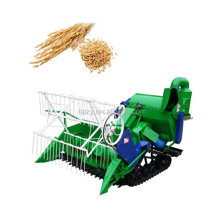 Mini paddy rice harvester combine wheat thresher machine in nepal