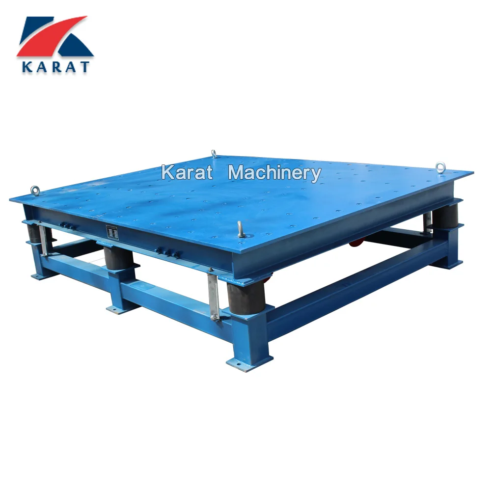 High frequency small concrete vibrating table machine