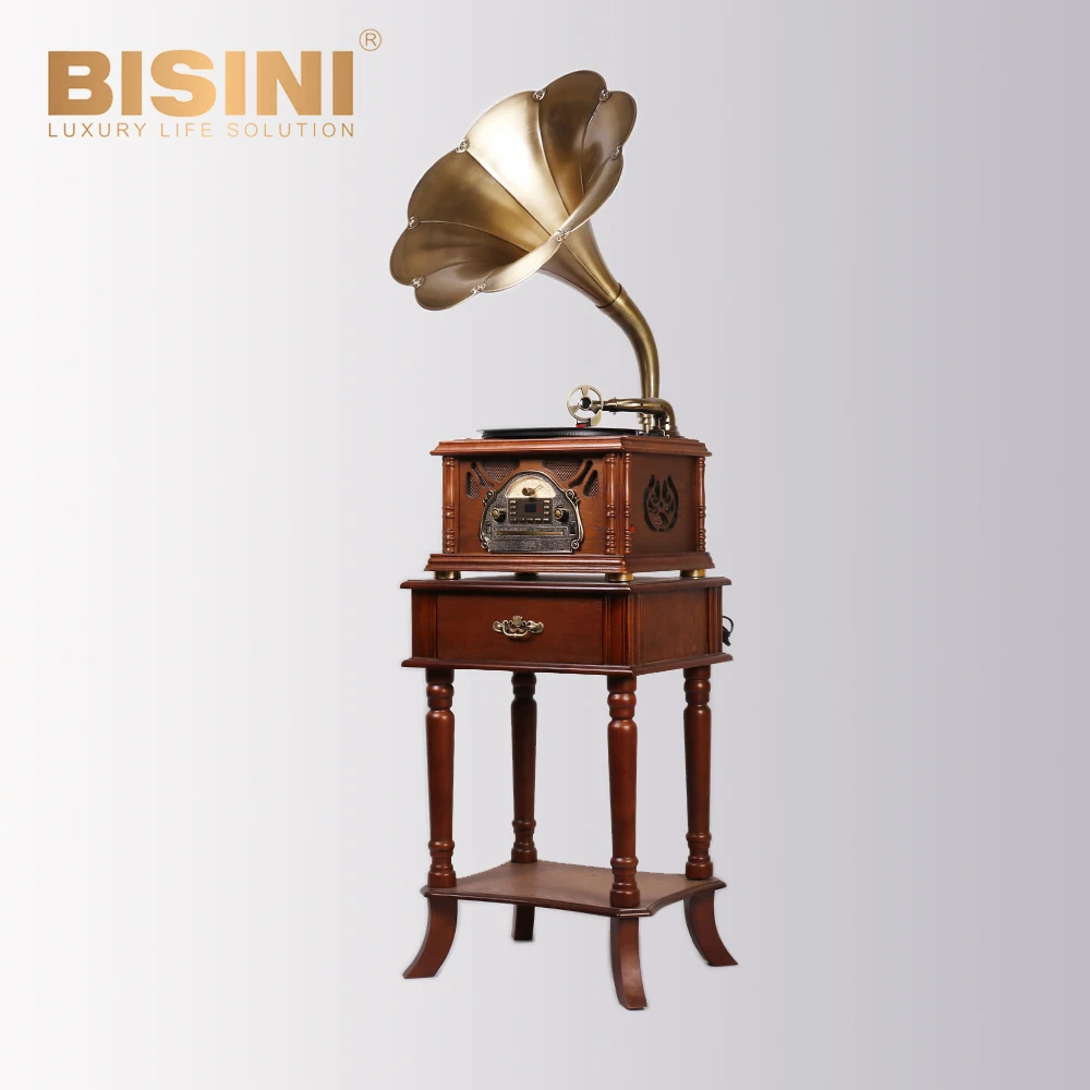 Vintage table standing phonograph gramophone BG10-006