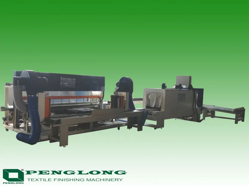 
Automatic Heat Shrink wrapper Machine to Pack Fabric Rolls By P.E. Film 