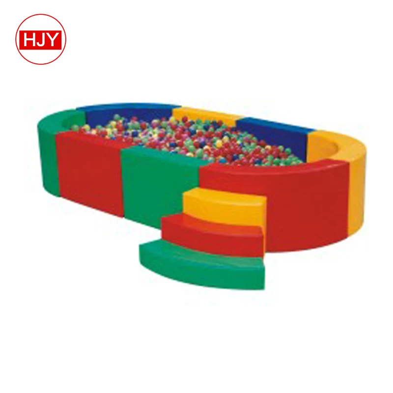 custom All white new design ball pit Kids Soft ball pool with slide Play for toddler