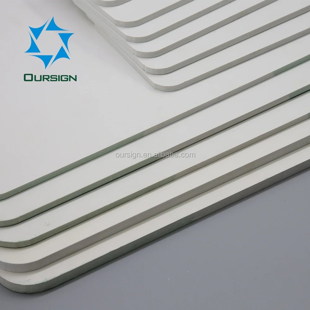 4 фута x 8 Футов 6 мм OURSIGN белая пластиковая ПВХ пенопластовая сердцевина для рекламы
