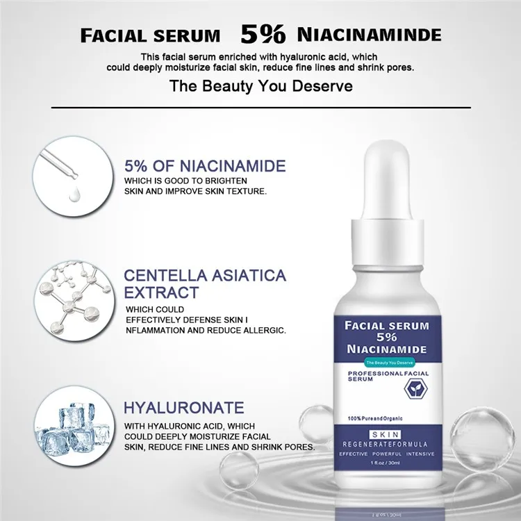 Best Face Serum Korea Shrink Pores Skin Daily Serum Vitamin b3 Toner Niacinamide Serum