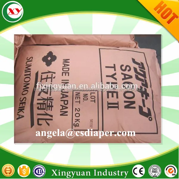 Взрослый подгузник материал SAP порошок