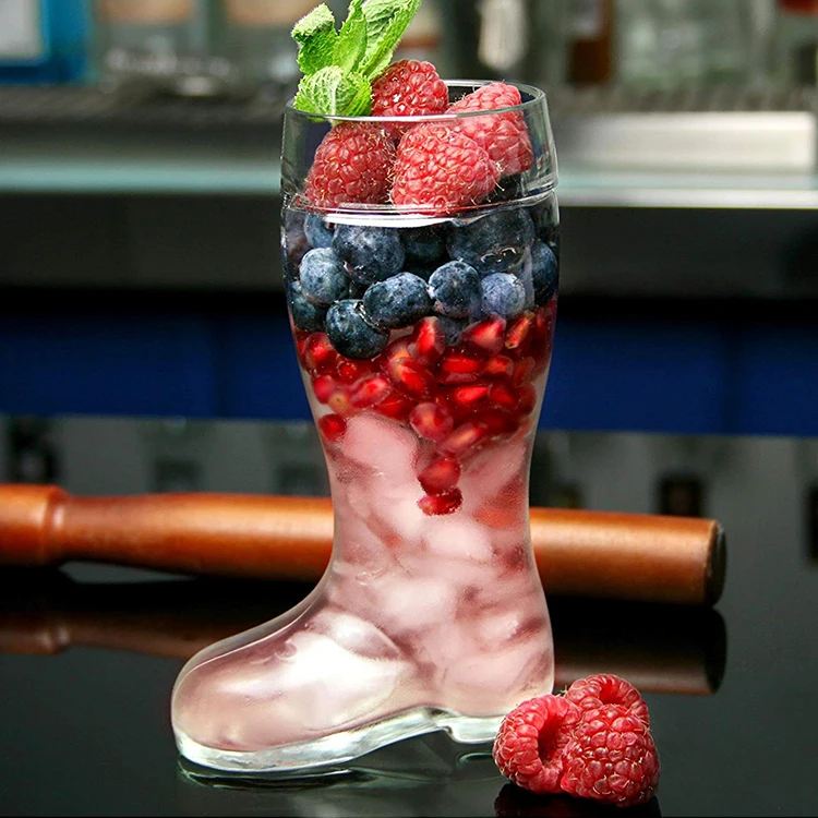 Hot Selling Different Size Custom Glass Beer Das Boot Shaped Glass Beer Boots