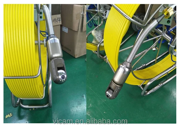 50mm Pan Tilt rotation Industrial Plumbing Drain Camera for sewage drainage Pipe Inspection