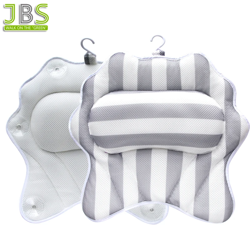 New Shell Shape Bath Pillow With Hook For Neck And Shoulder