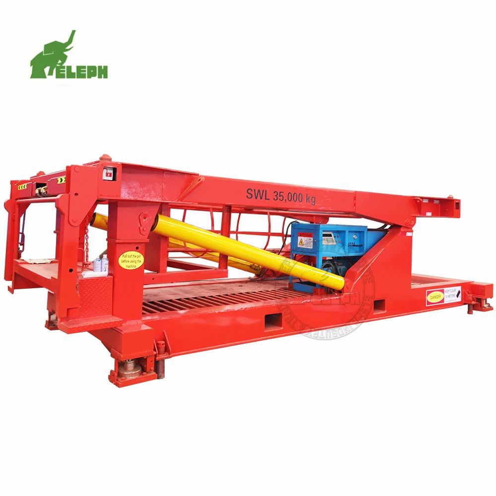 Port Farm Logistic Company Widely Used Container Tilter Hydraulic Unloading Conveyor