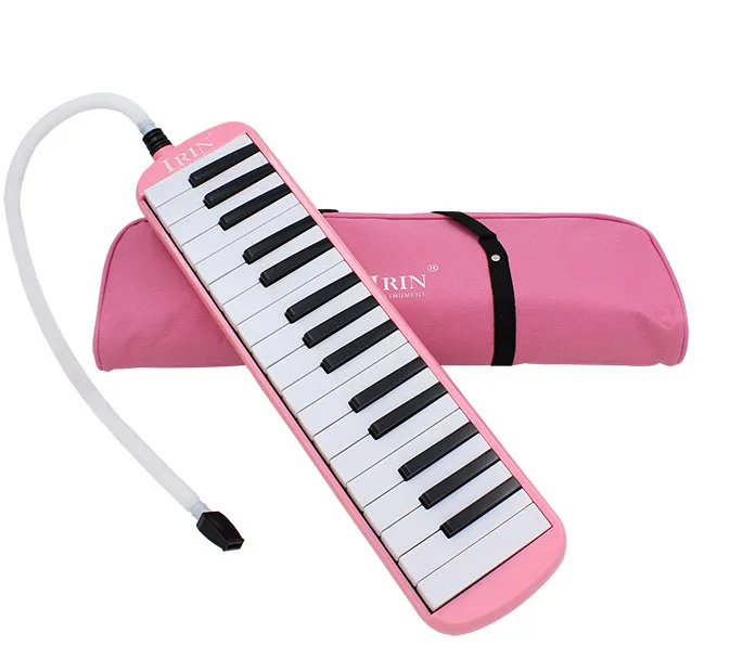 Small wind instrument 32 key children toy piano melodica with nylon bag