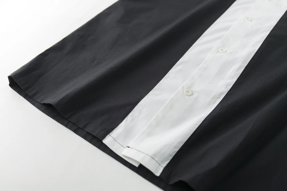 2021 latest designs casual shirts for man vintage bowling black white cotton button up rockabilly shirt