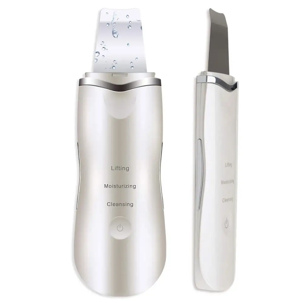 Inlinda Customized Electric Powerful  Vibration Facial scrubber Beauty Face care Ultrasonic Peeling scrubber for Skin cleaning